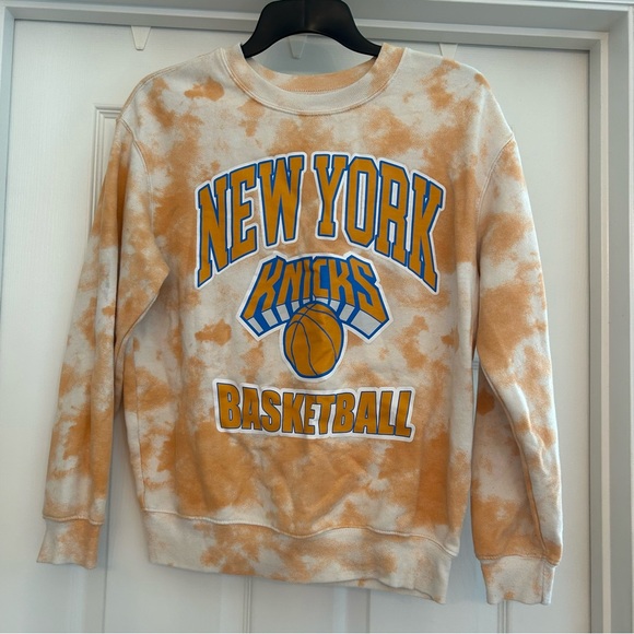 Hybrid Apparel Orange Tie-Dye New York Knicks Women’s Size S Sweatshirt - Picture 1 of 4